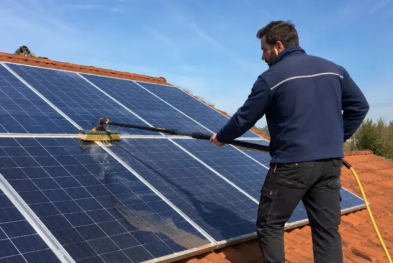 Nettoyage et entretien de panneaux solaires à Saint-Just-d'Avray